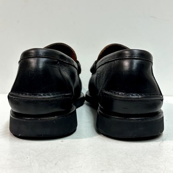 VERY GOOD Rancourt & Co. Beefroll Penny Loafers Black Made in Maine, USA 12 D - Picture 6 of 12
